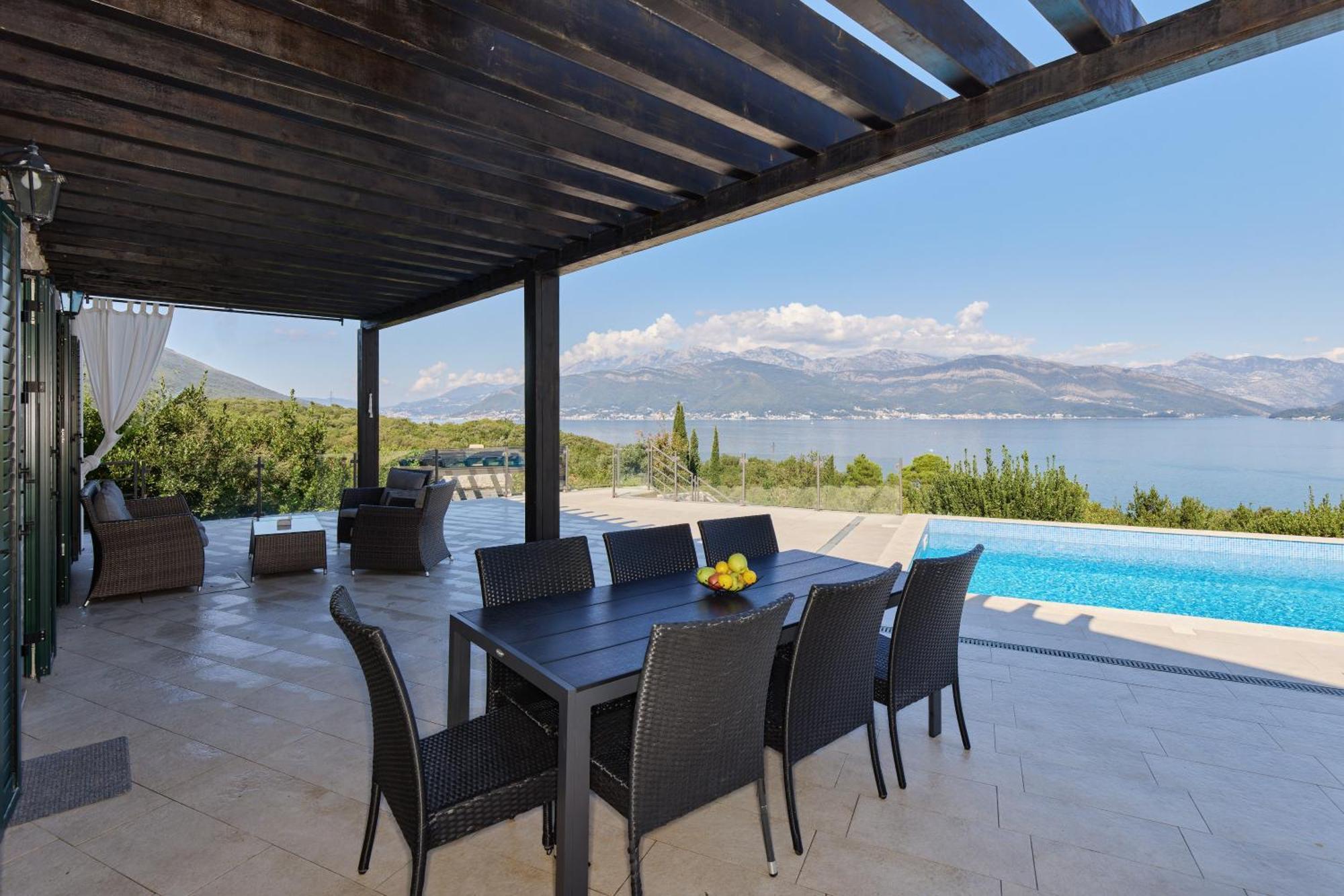 Villa Vista Azzurra Tivat Exterior foto