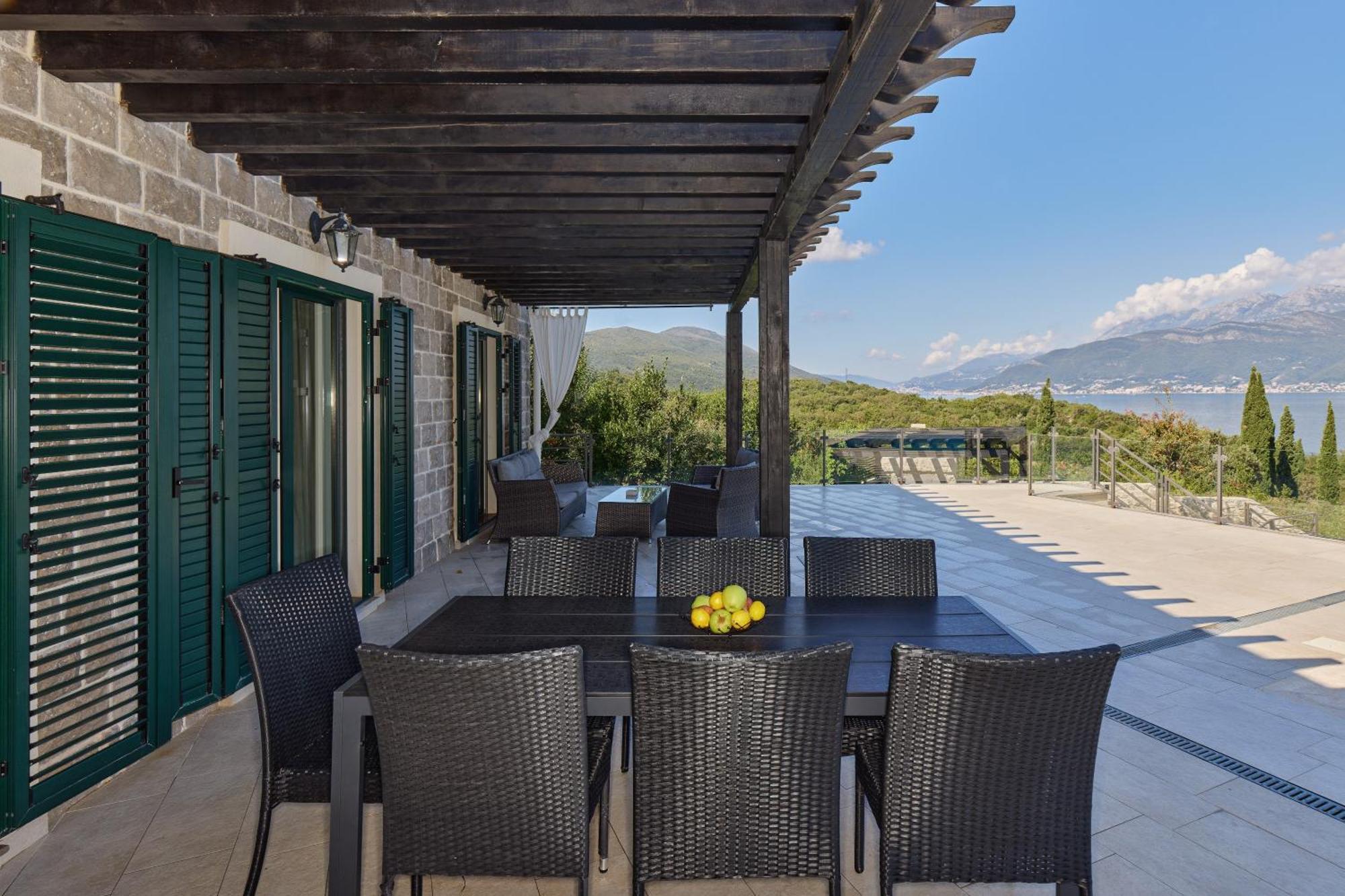 Villa Vista Azzurra Tivat Exterior foto